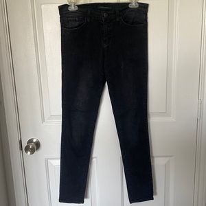 FLYING MONEY BLACK DARK WASH SKINNY JEANS SIZE 28